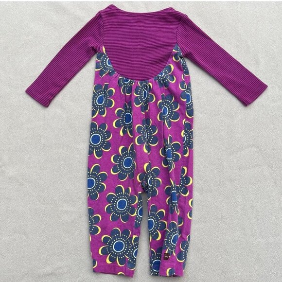 Tea Collection Floral Romper 6-12 Months - Picture 3 of 5